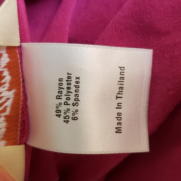 Pink Front Crossed Top. Scrunched - Picture 5 of 10